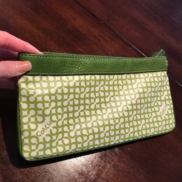 A Green Coach Wristlet - Picture 3 of 8